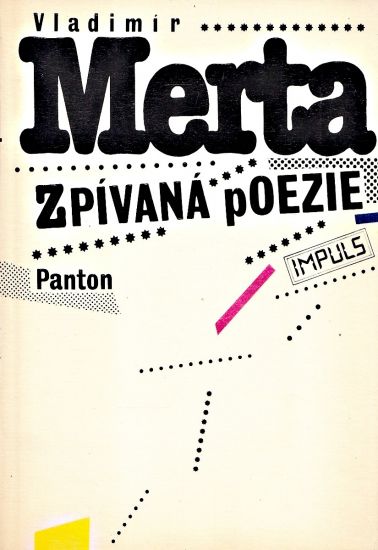 Zpivana poezie - Merta Vladimir | antikvariat - detail knihy