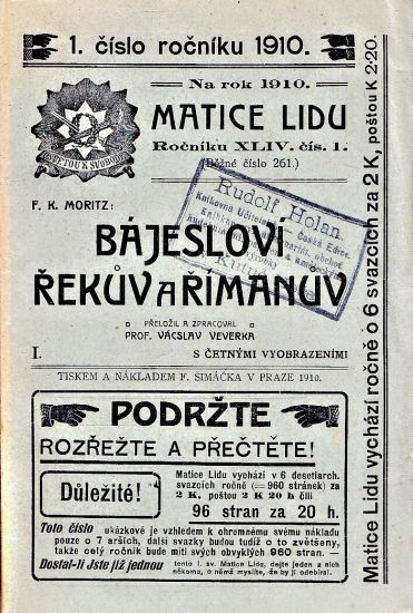 Bajeslovi Rekuv a Rimanuv - Moritz FK | antikvariat - detail knihy