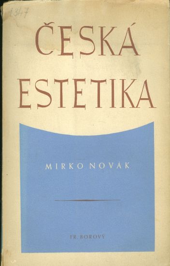 Ceska estetika - Novak Mirko | antikvariat - detail knihy