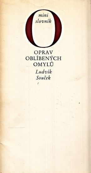 Minislovnik oprav oblibenych omylu - Soucek Ludvik | antikvariat - detail knihy