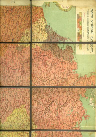 Mapa stredni Evropy | antikvariat - detail knihy