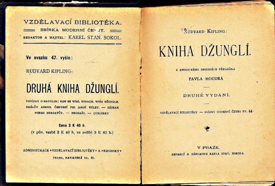 Kniha dzungli  Druha kniha dzungli - Kipling Rudyard | antikvariat - detail knihy