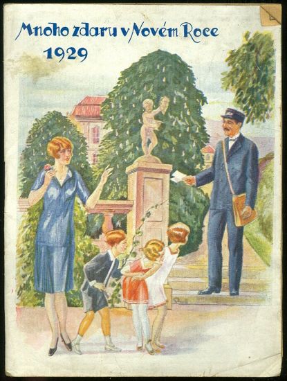 Mnoho zdaru v Novem roce 1929  postovni knizka | antikvariat - detail knihy