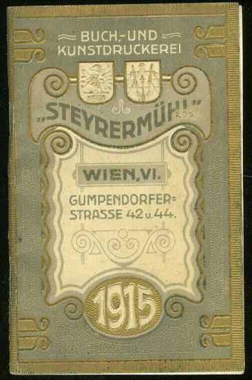 Kalendar  Steyrermuhl Wien 1915 | antikvariat - detail knihy