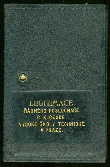 Legitimace radneho posluchace C K Ceske Vysoke skoly technicke v Praze | antikvariat - detail knihy