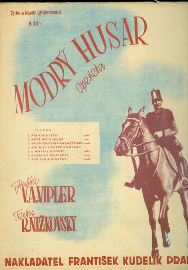 Modry husar  opereta | antikvariat - detail knihy