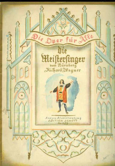 Die Meistersinger von Nurnberg  Handlung in drei Akten - Wagner Richard | antikvariat - detail knihy