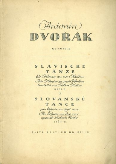 Slovanske tance klavir na ctyri a dve ruce | antikvariat - detail knihy