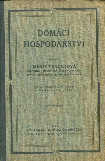 Domaci hospodarstvi - Trachtova Marie | antikvariat - detail knihy