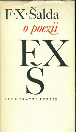 O poezii - Salda F X | antikvariat - detail knihy