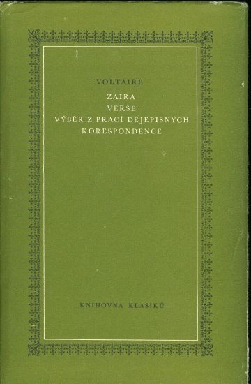 Zaira Verse Vyber z praci dejepisnych Korespondence - Voltaire | antikvariat - detail knihy