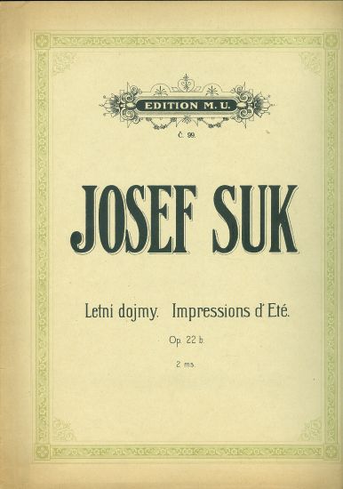 Letni dojmy 2 ruce - Suk Josef | antikvariat - detail knihy