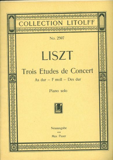 Trois Etudes de Concert pro 2 ruce - Liszt Franz | antikvariat - detail knihy