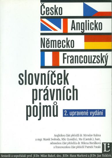 Cessko  Anglicko  Nemecko  Fracouzsky slovnicek pravnich pojmu | antikvariat - detail knihy