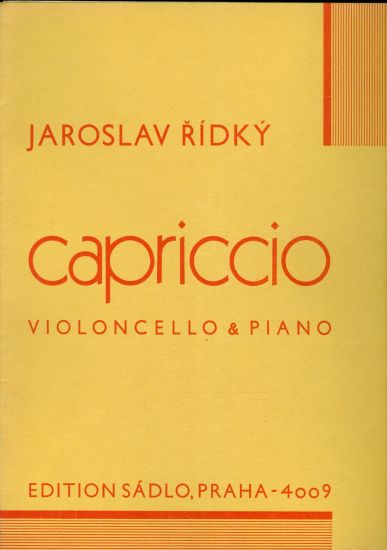 Capriccio  Violoncello a piano - Ridky Jaroslav | antikvariat - detail knihy