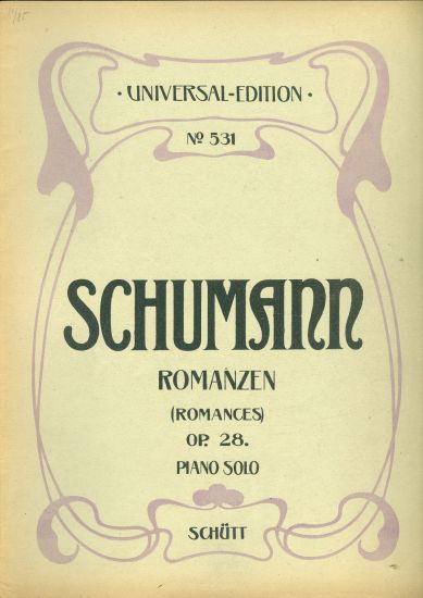 Romanzen op 28 piano solo - Schumann Johannes | antikvariat - detail knihy