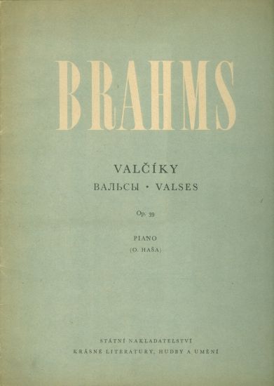 Valciky piano - Brahms | antikvariat - detail knihy