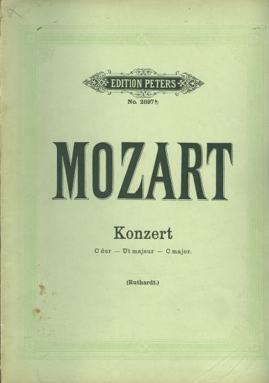 Konzert C  dur C major - Mozart W A | antikvariat - detail knihy