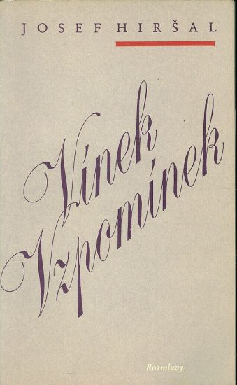 Vinek vzpominek - Hirsal Josef | antikvariat - detail knihy