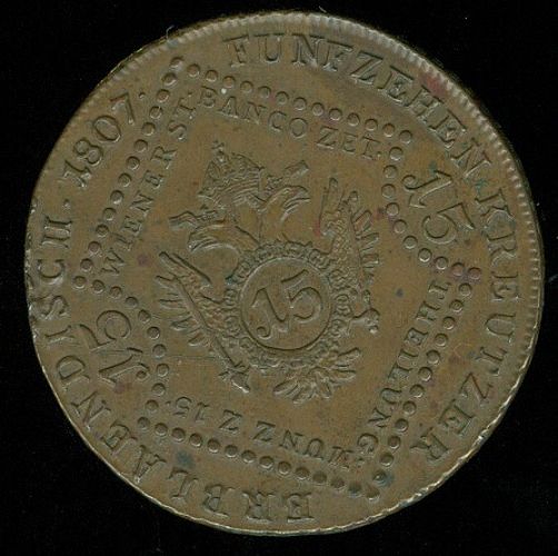 15 Krejcar 1807B Uhry Frantisek II - 8918 | antikvariat - detail numismatiky