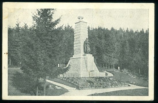 Pomnik J S Baara na Vyhledech | antikvariat - detail pohlednice