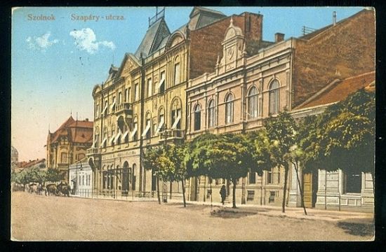 Szolnok  Szapary  utcza | antikvariat - detail pohlednice