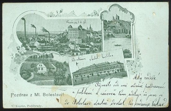 Pozdrav z Ml Boleslavi | antikvariat - detail pohlednice