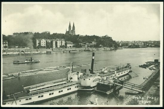 Praha Vysehrad | antikvariat - detail pohlednice