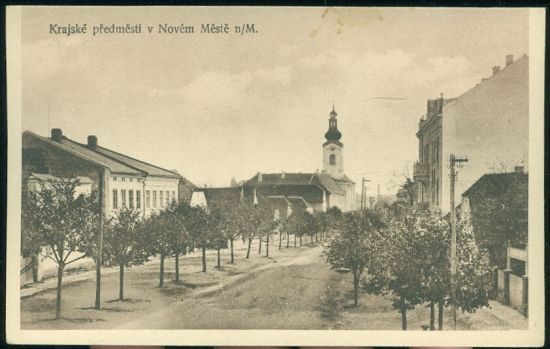 Krajske predmesti v Novem Meste nM | antikvariat - detail pohlednice