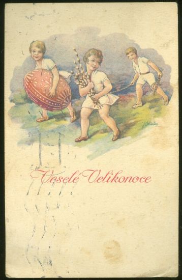 Vesele Velikonoce | antikvariat - detail pohlednice
