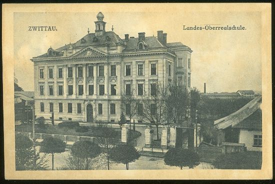 Zwittau  Landes  Oberralschule | antikvariat - detail pohlednice