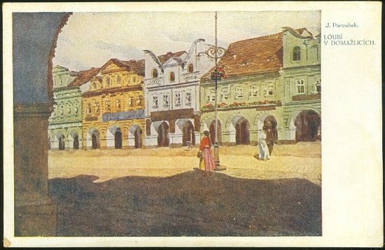 Loubi v Domazlicich | antikvariat - detail pohlednice