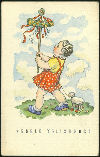 Vesele Velikonoce - Fischerova  Kvechova Marie | antikvariat - detail pohlednice