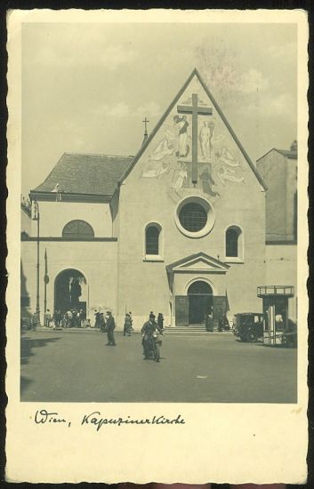 Wien | antikvariat - detail pohlednice