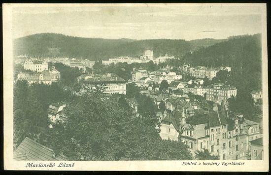 Marianske Lazne  Pohled z kavarny Egerlander | antikvariat - detail pohlednice