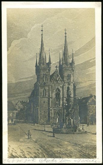 Chrudim | antikvariat - detail pohlednice