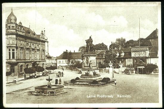 Lazne Podebrady | antikvariat - detail pohlednice