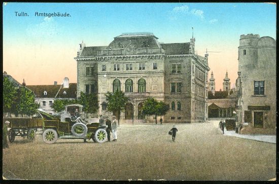 Tulin  Amtsgebaude | antikvariat - detail pohlednice