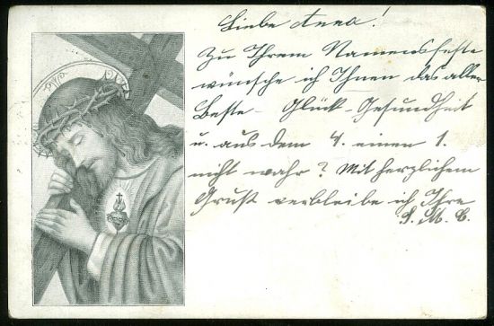 Jezis Kristus | antikvariat - detail pohlednice