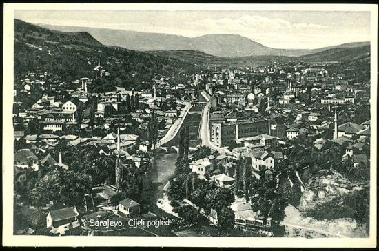 Sarajevo | antikvariat - detail pohlednice