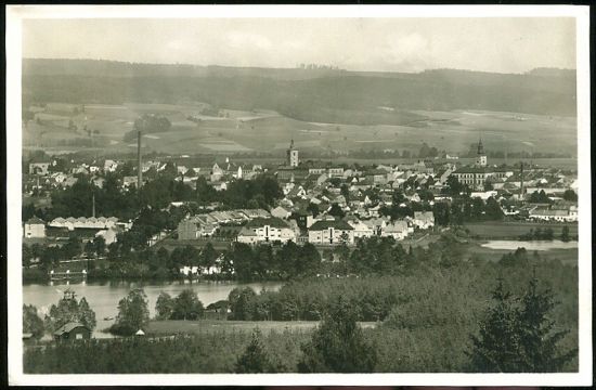 Lanskroun  Celkovy pohled | antikvariat - detail pohlednice