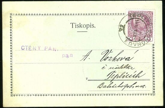 Ceska Beseda v Teplicich  Zabavni vecirek | antikvariat - detail pohlednice