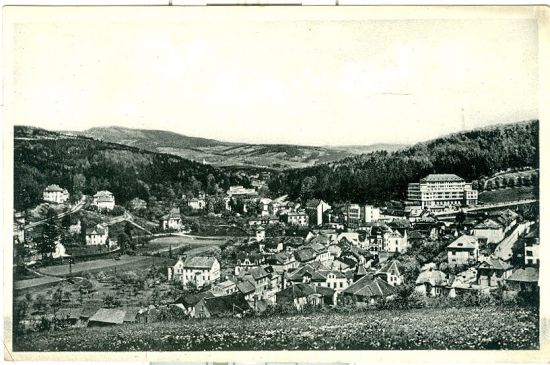 Lazne Luhacovice  Celkovy pohled | antikvariat - detail pohlednice