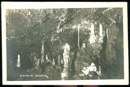 Sloupske jeskyne | antikvariat - detail pohlednice