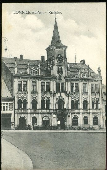 Lomnice n Pop  Radnice | antikvariat - detail pohlednice