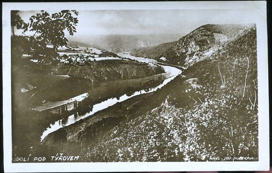 Udoli pod Tyrovem Slabce | antikvariat - detail pohlednice