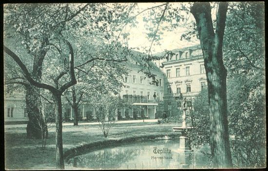Teplitz  Herrenhaus | antikvariat - detail pohlednice