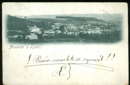 Pozdrav z Lysic | antikvariat - detail pohlednice