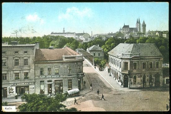Kolin | antikvariat - detail pohlednice