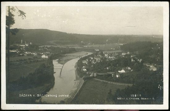 Sazava n Sazavou  Celkovy pohled | antikvariat - detail pohlednice